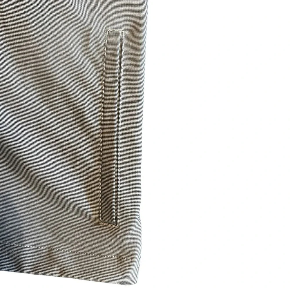 TravisMathew Grey Micro Stripe Full Zip Golf Jacket Men's Small